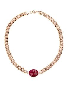 Gifts Under 300: Pink - Dark Classic Rose Gold Chunky Choker
