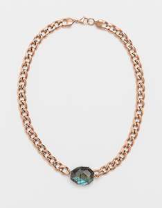 Gifts Under 300: Labradorite Classic Rose Gold Chunky Choker