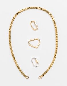 Chains: Wide Snake Chain Gold Long/Short - combo clasp