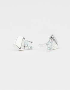 Aquamarine March: Aquamarine Silver Studs