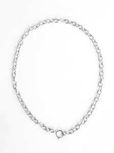 Once It: Oval Rolo Large Silver Chain