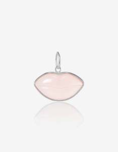 Amulets: Rose Quartz Silver Lips Amulet