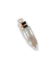 Clear Quartz Silver Point Pendant