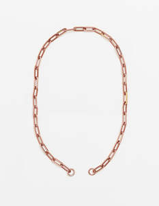 Long Loop Necklace - Rose Gold - Long/Short Plain (no clasp)