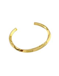 Twisted Gold Cuff