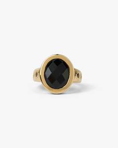 Onyx: MODA Onyx Gold Ring