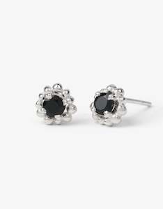 MODA Onyx Silver Studs