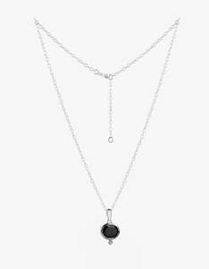 Onyx: MODA Onyx Silver Necklace