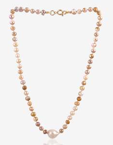 Earthy Pearl Necklace