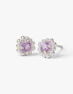 MODA Amethyst Silver Studs