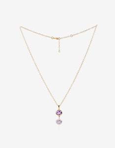 February: MODA Amethyst Gold Necklace