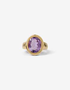MODA Amethyst Gold Ring