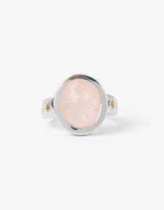 Gifts Under 400: MODA Rose Quartz Silver Ring