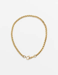 Wide Snake Chain Gold Dbl Catch - Long/Short