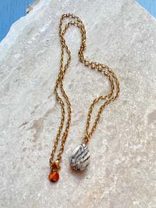 Feldspar Necklace - Yellow Gold