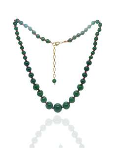 June Pearl: Jade Pink Knotted Necklace