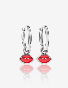 Kiss Me Quick Silver Earrings