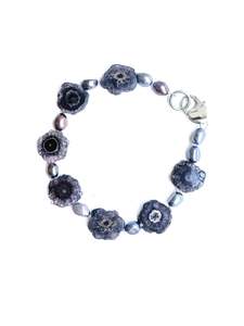 June Pearl: Amethyst Slice & Pearl Bracelet