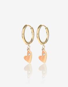 Heart Throb Gold Earrings
