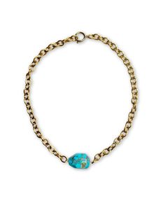 All: Turquoise Gold Mini Chunky Choker