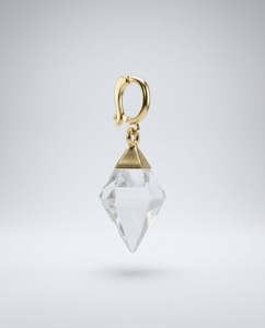 Crystal Prism Gold Amulet