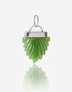 Pushkar Green Aventurine Silver Amulet