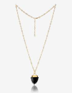 Pushkar Onyx Gold Necklace