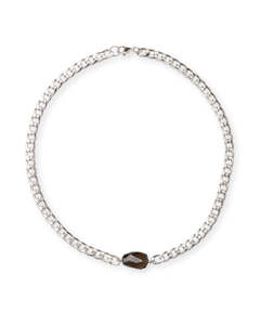 Smokey Quartz: Smokey Quartz Quartz Silver Chunkette