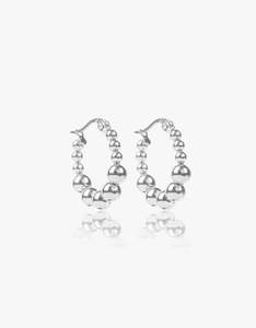 Pushkar Sun Hoops - Silver