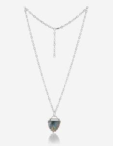 Pushkar Labradorite Silver Necklace