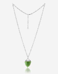 Pushkar Green Aventurine Silver Necklace