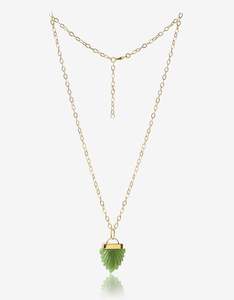 Pushkar Green Aventurine Gold Necklace