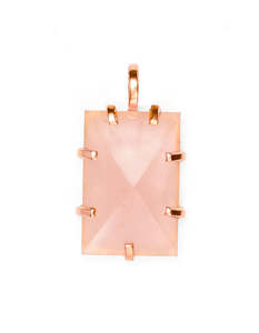 Rose Quartz Rose Gold Amalfi Amulet