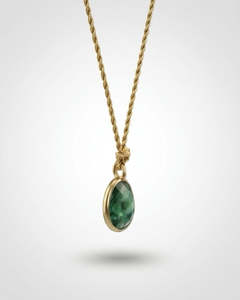 Tourmaline On Gold Cord