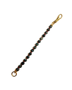 Moss Agate & Red Silk Knotted Extender