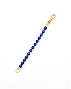 Chains: Lapis & Blue Silk Knotted Extender