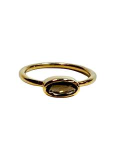 Smokey Quartz Gold Ring - samples