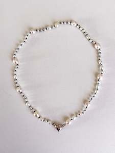 Gaga Heart Pearl Necklace