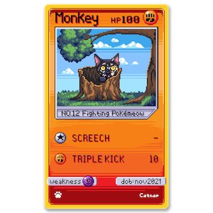 Products: Catnap - Monkey Card