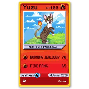 Products: Catnap - Yuzu Card