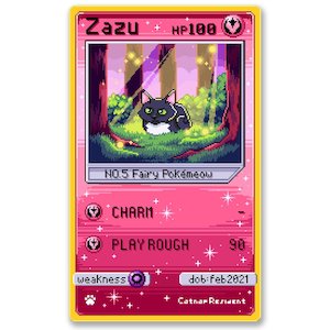 Products: Catnap - Zazu Card