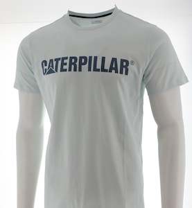 Caterpillar Logo Tee - Sky Light