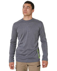 CAT Coolmax Long Sleeve Tee - Eclipse Heather