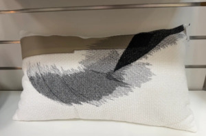 Cream, black nd beige rectangle cshiom