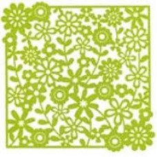 Products: Flower Lace Paper 12x12 - Green