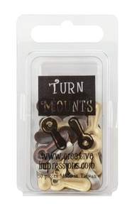 Products: Antique Large Metallic Turn Mounts