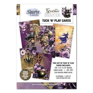 3Quarter Designs - Gothic Innovation - Tuck N Play Cards