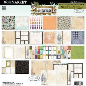 Products: 49 and Market - Curiosities In Willow Grove - 12x12 Starters Paper Pack