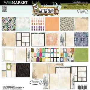 Products: 49 and Market - Curiosities In Willow Grove - 12x12 Starters Paper Pack