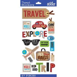 Happy Traveling Stickers